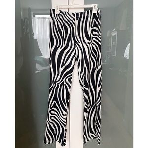 Vintage zebra psychedelic pants Lisa Says Gah